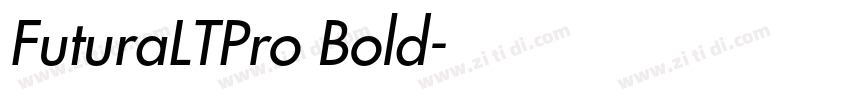 FuturaLTPro Bold字体转换